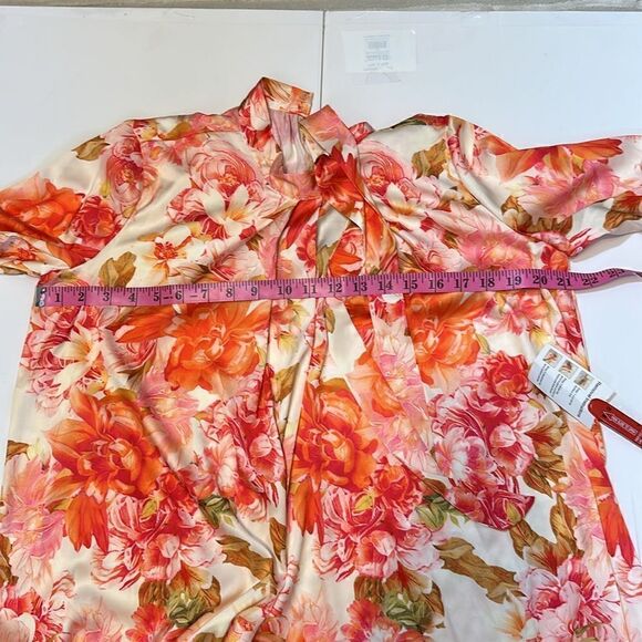 NEW Mac Duggal  leena floral print high neck women’s flowy mini dress size 4 - Picture 13 of 14